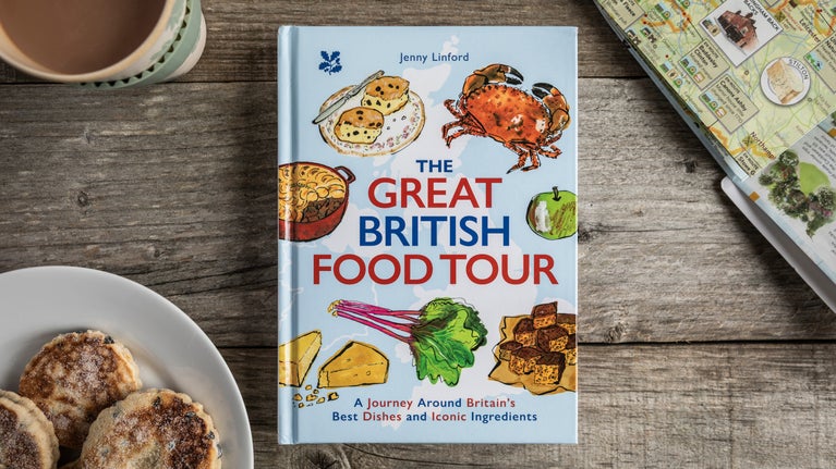 The Great British Food Tour book on a table